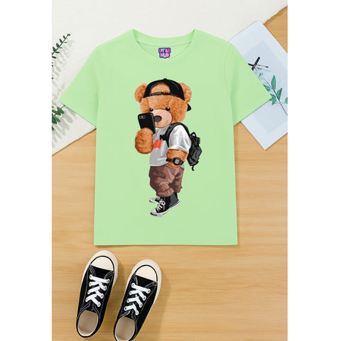 Sea Green Cool Bear Streetwear T-Shirt