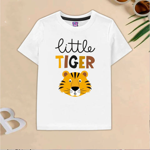 Kids White Little Tiger T-Shirt